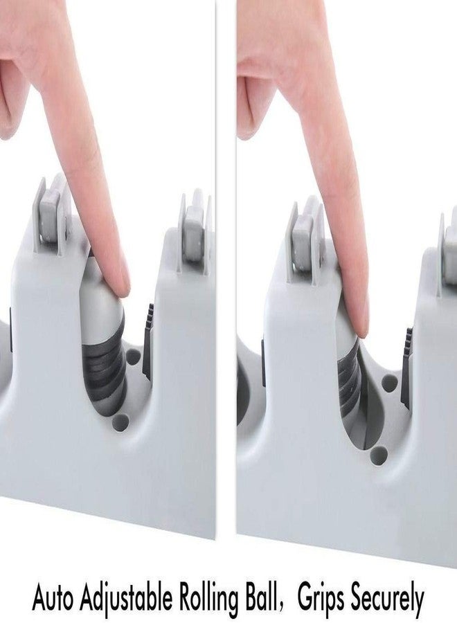 SCHUBERT 4 Slot Position Wall Mounted Mop and Broom Holder with 5 Hooks (Standard) - Image 4